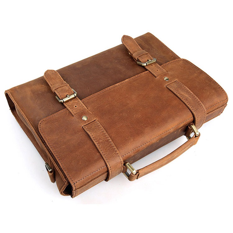 Leather Office Laptop Tote